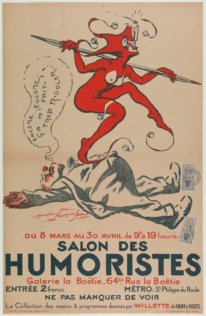 Maurice Louis Henri Neumont - Du 8 Mars Au 30 Avril De 9h À 19 Heures Salon Des Humoristes
