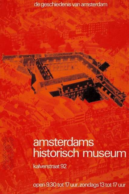 Adth van Ooijen - algemeen affiche voor Amsterdams Historisch Museum