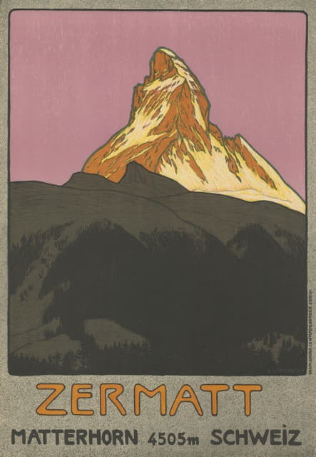 Emil Cardinaux - Zermatt, Matterhorn 4505m Schweiz