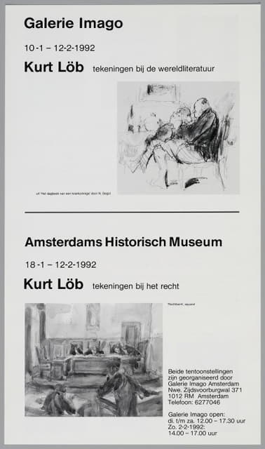 Anonymous - Kurt Löb. Tekeningen bij het recht’, i.s.m. Galerie Imago