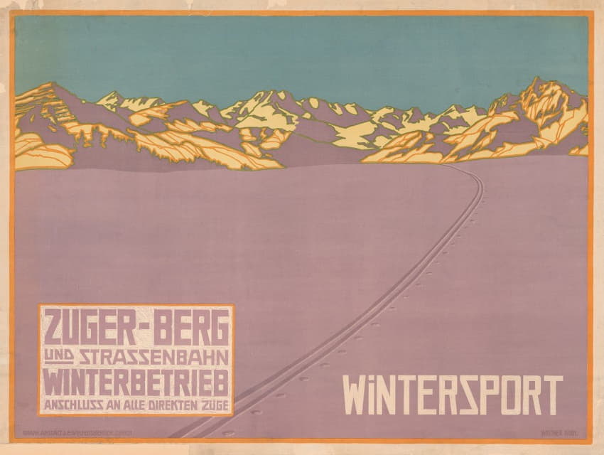 Walther Koch - Zuger-Berg und Strassenbahn, Wintersport