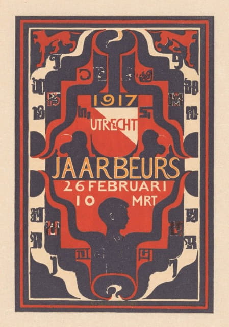 Carel Adolph Lion Cachet - Aankondiging voor jaarbeurs Utrecht 1917