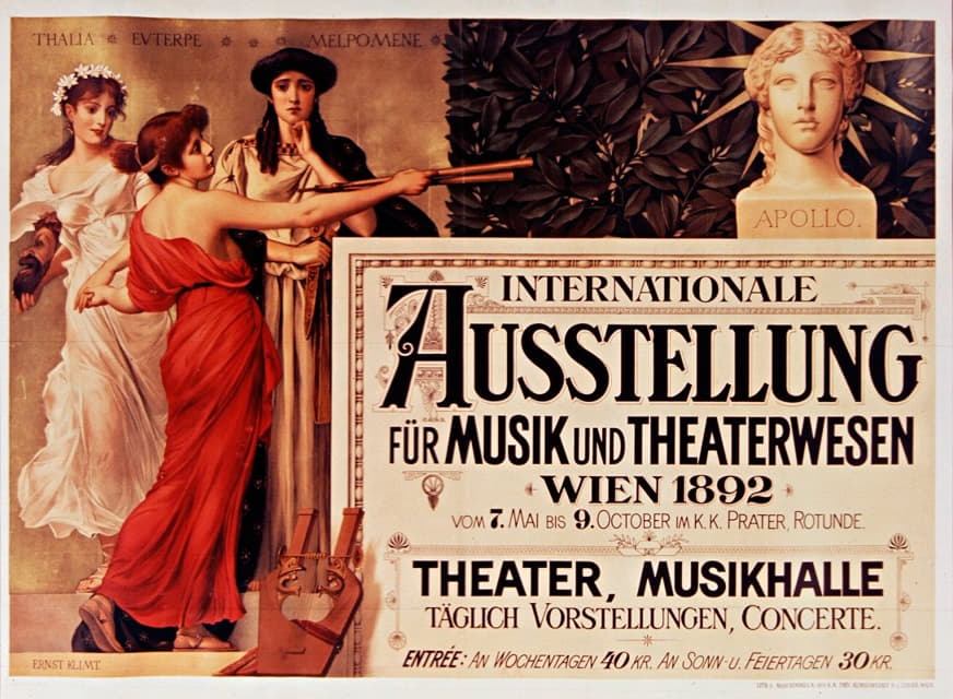Ernst Klimt - Internationale Austellung für Musik und Theaterwesen, Wien 1892