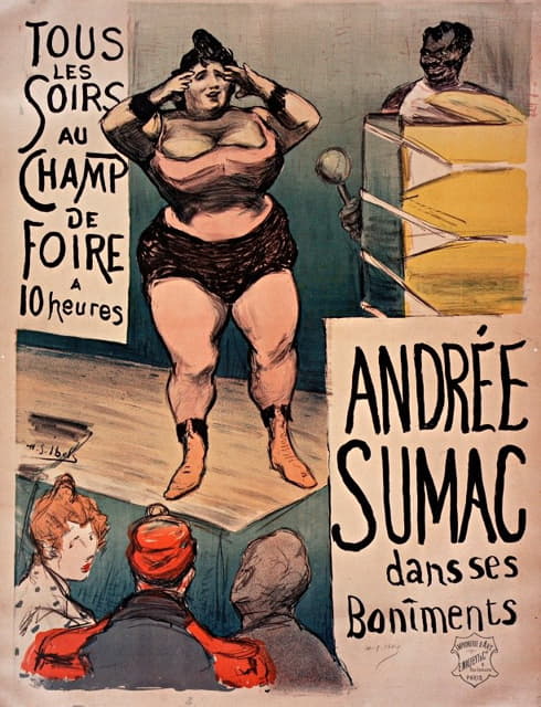 Henri-Gabriel Ibels - Champ de foire… Andrée Sumac dans ses boniments