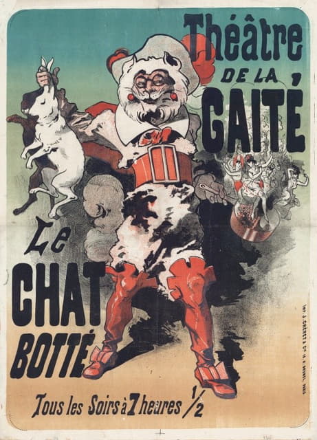 Jules Chéret - Théâtre de la Gaité. Le Chat botté.