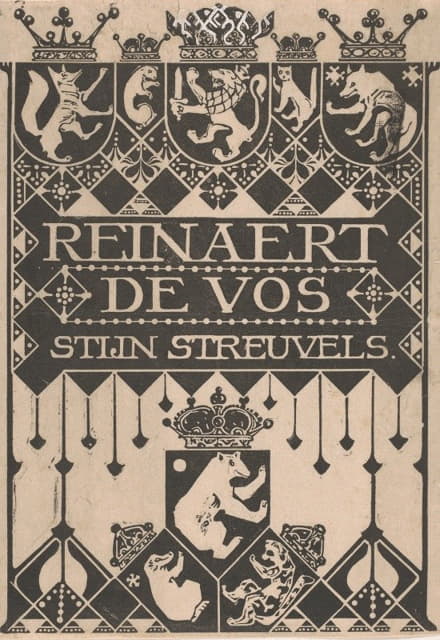 Anonymous - Bandontwerp voor; Stijn Streuvels, Reinaert de Vos, 1910