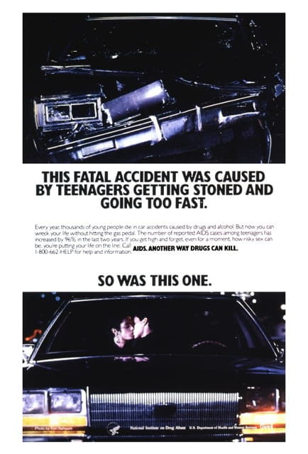 National Institutes of Health - This fatal accident was caused by teenagers getting stoned and going too fast