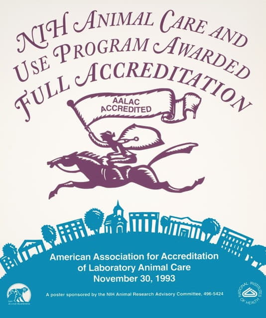 NIH动物护理和使用计划获得全面认证