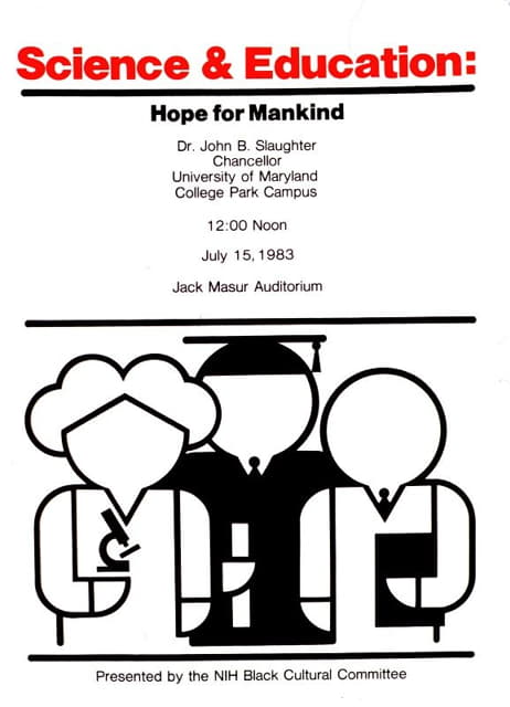 National Institutes of Health - Science and education; hope for mankind
