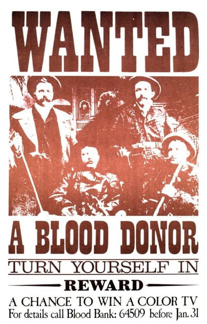 National Institutes of Health - Wanted, a blood donor