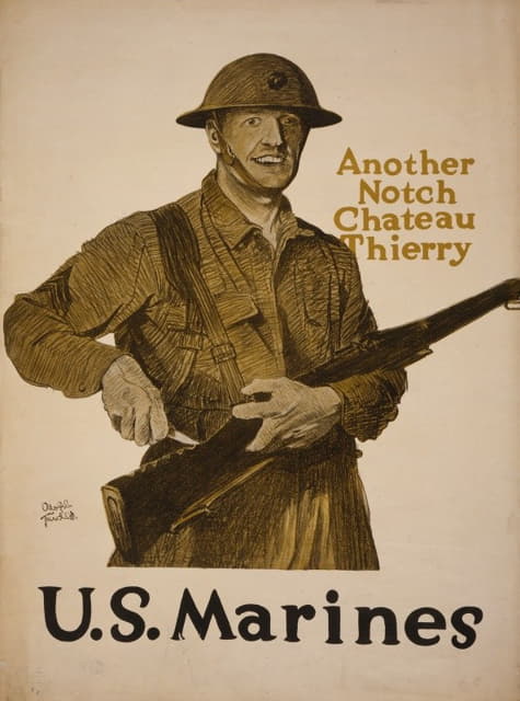Adolph Treidler - Another notch, Chateau Thierry – U.S. Marines