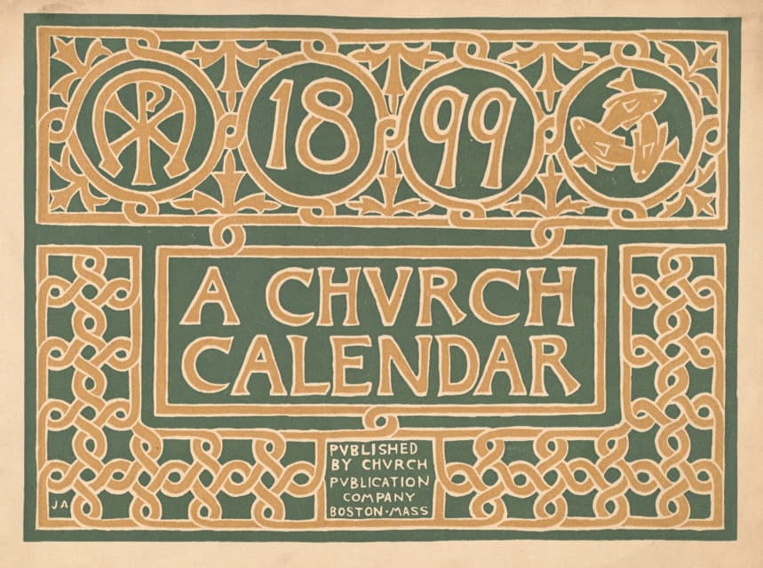 Anonymous - 1899, a church calendar