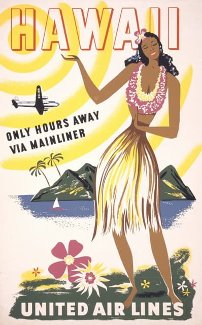 夏威夷-仅需数小时即可通过干线-联合航空
