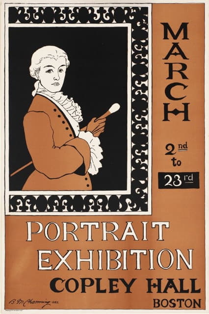 B. M Channing - Portrait exhibition, Copley Hall, Boston, March 2nd to 23rd