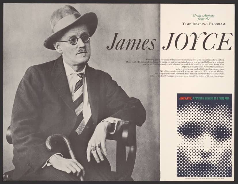 Berenice Abbott - James Joyce: great authors from the Time Reading Program