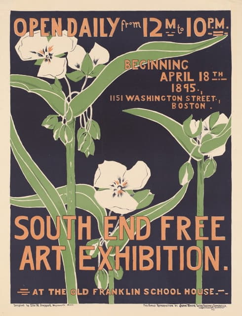 Ella W. Sheppard - South End free art exhibition.
