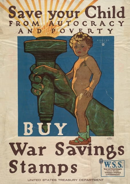 从专制和贫困中拯救你的孩子购买战争储蓄邮票