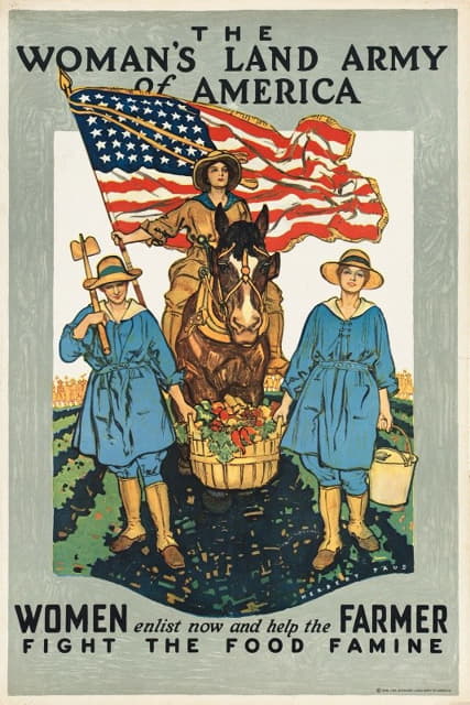 美国妇女陆军。妇女现在入伍，帮助农民战胜粮食饥荒