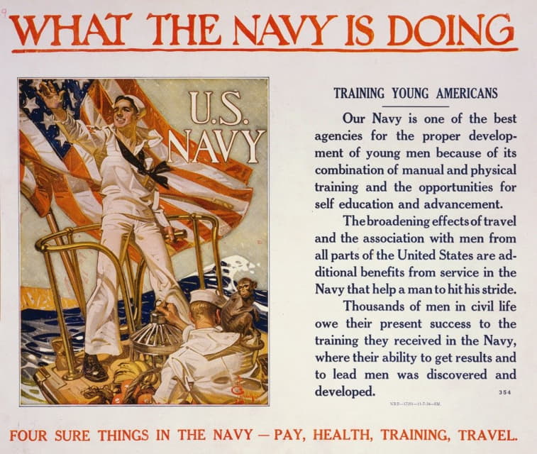 J.C. Leyendecker - What the Navy is doing