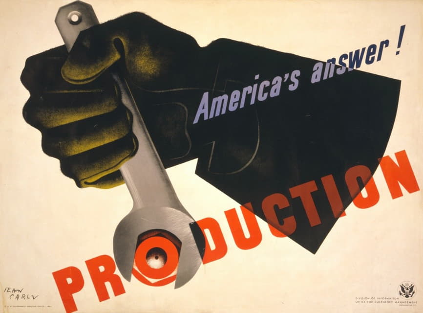 Jean Carlu - Production, America’s answer!