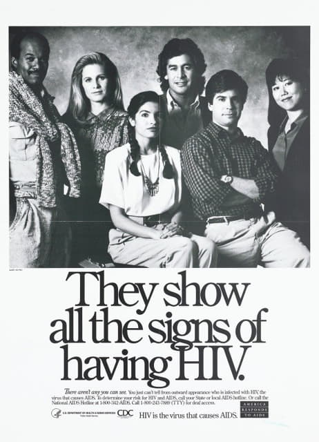 Centers for Disease Control and Prevention - Thay all show signs of having HIV