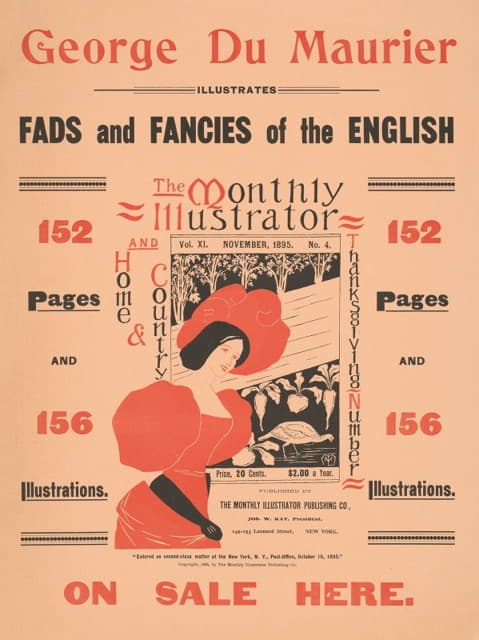 George Du Maurier - Fads and fancies of the English. The Monthly Illustrator, November, 1895