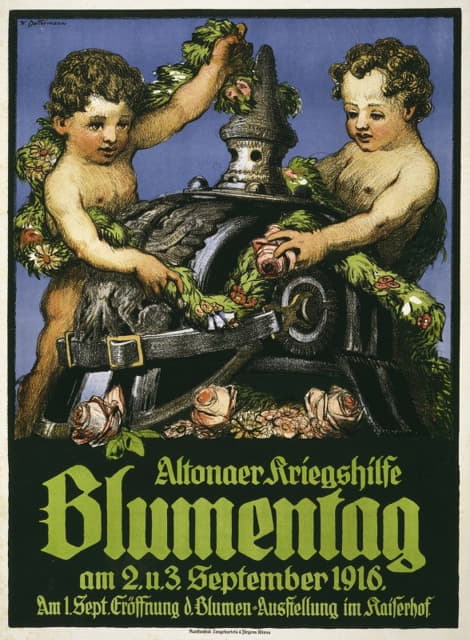 Wilhelm Battermann - Altonaer Kriegshilfe Blumentag