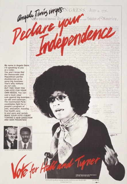 Anonymous - Angela Davis urges — declare your independence