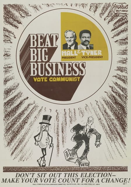 Anonymous - Beat big business ; vote Communist