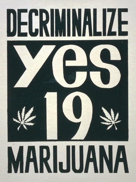 使大麻合法化；赞成19号提案