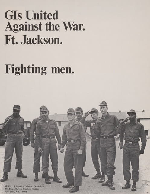地理信息系统联合起来反对战争，杰克逊堡。战士