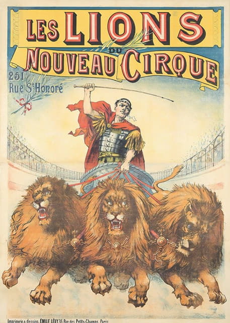 Émile Lévy - Les Lions, Nouveau Cirque