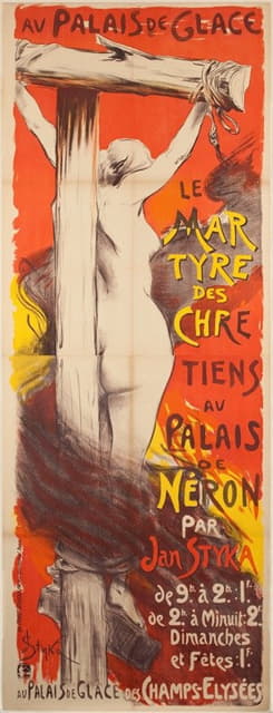 Jan Styka - Le Mar Tyre Des Chre Tiens Au Palais De Neron Par Jan Styka