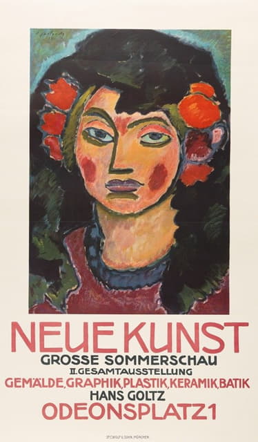 Alexej von Jawlensky - Plakat für die große Sommerschau der Galerie Neue Kunst, München