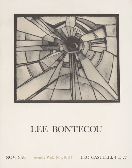 Lee Bontecou - Lee Bontecou, Nov. 9-26