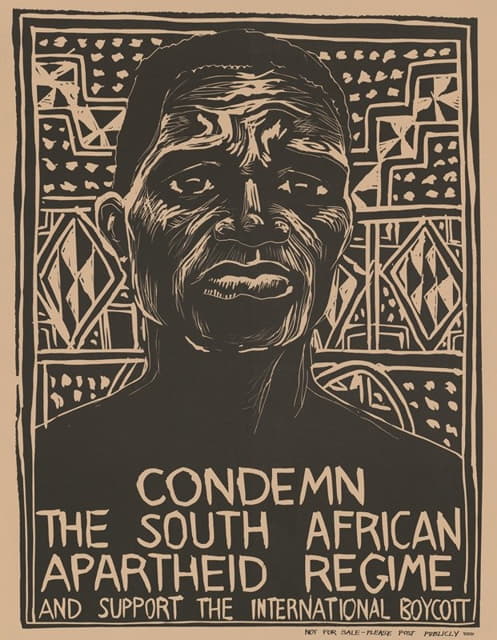 谴责南非种族隔离政权，支持国际抵制