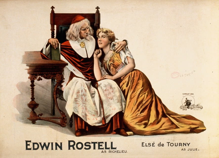 Anonymous - Edwin Rostell as Richelieu, Elsé Tourny as Julie
