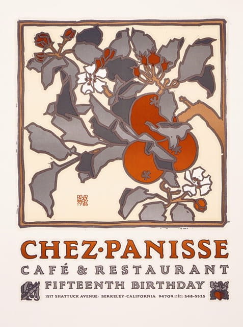 David Lance Goines - Chez Panisse Caf and Restaurant fifteenth birthday