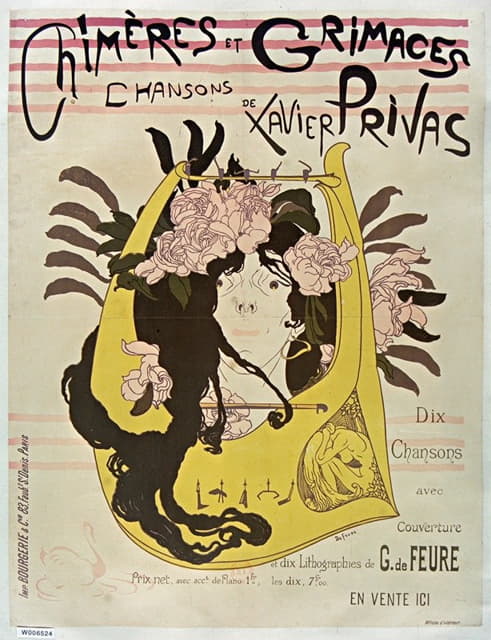 Georges de Feure - Chiméres et Grimaces Chansons de Xavier Privas