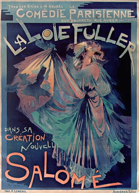 Georges de Feure - Comedie Parisienne, La Loïe Fuller Dans Sa Création Nouvelle, Salomé
