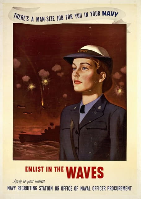 John Philip Falter - There’s a man-size job for you in your Navy, enlist in the WAVES