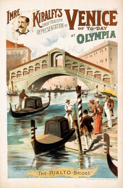 Strobridge and Co. Lith. - Imre Kiralfy’s great realistic representation of Venice of to-day at Olympia