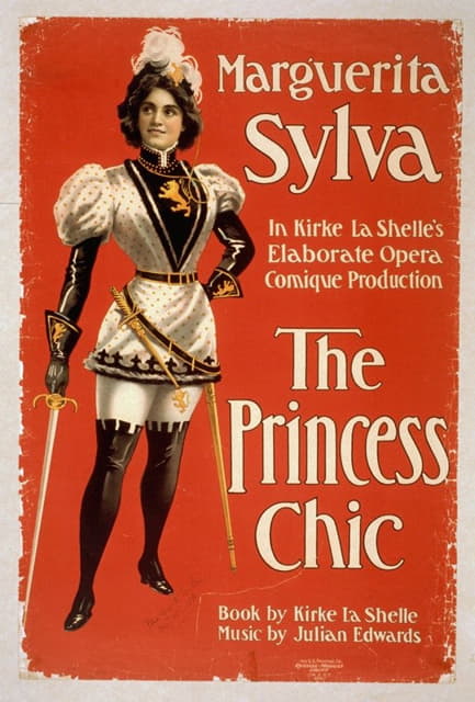 玛格丽塔·西尔瓦（Marguerita Sylva）在科克·拉·雪莱精心制作的歌剧喜剧作品《时尚公主》中饰演