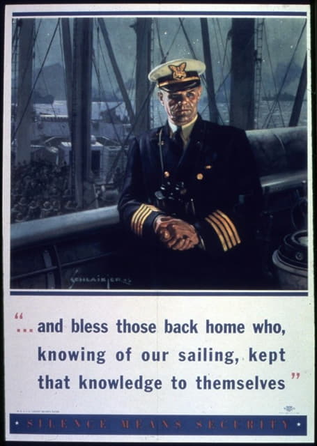 Anonymous - ‘…And bless those back home who, knowing of our sailing, kept that knowledge to themselves’