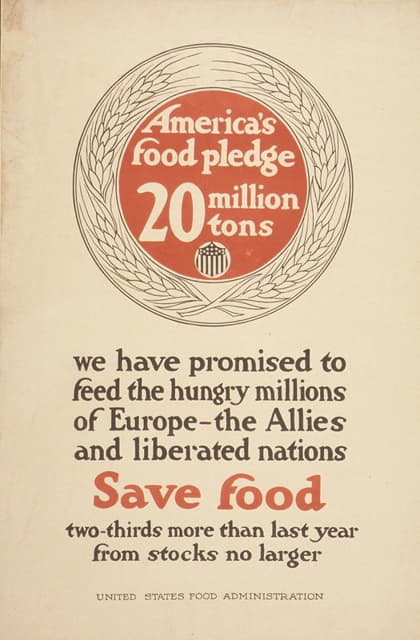 Anonymous - America’s Food Pledge 20 Million tons