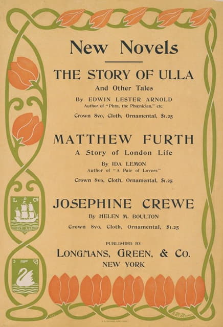 Blanche McManus - New novels, the story of Ulla … Mathhew Furth … Josephine Crewe