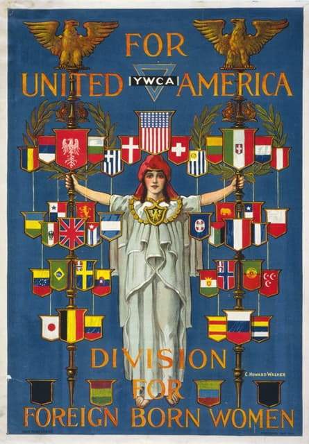 C. Howard Walker - For united America, YWCA division for foreign born women