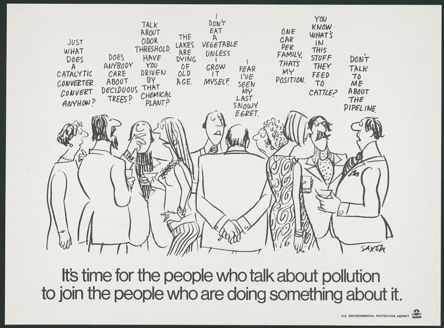 是时候让那些谈论污染的人加入到那些正在做一些事情的人当中去了