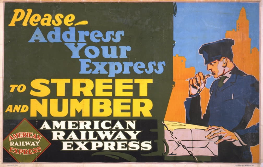 Frank T. Fellner - Please – address your express to street and number American Railway Express