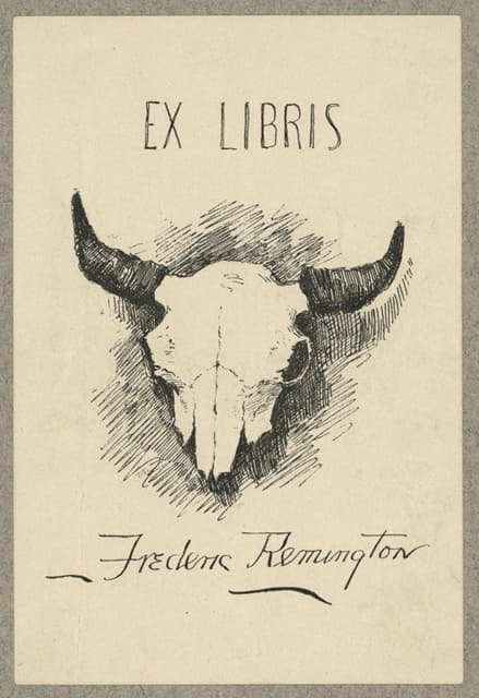 Frederic Remington - Bookplate of Frederic Remington